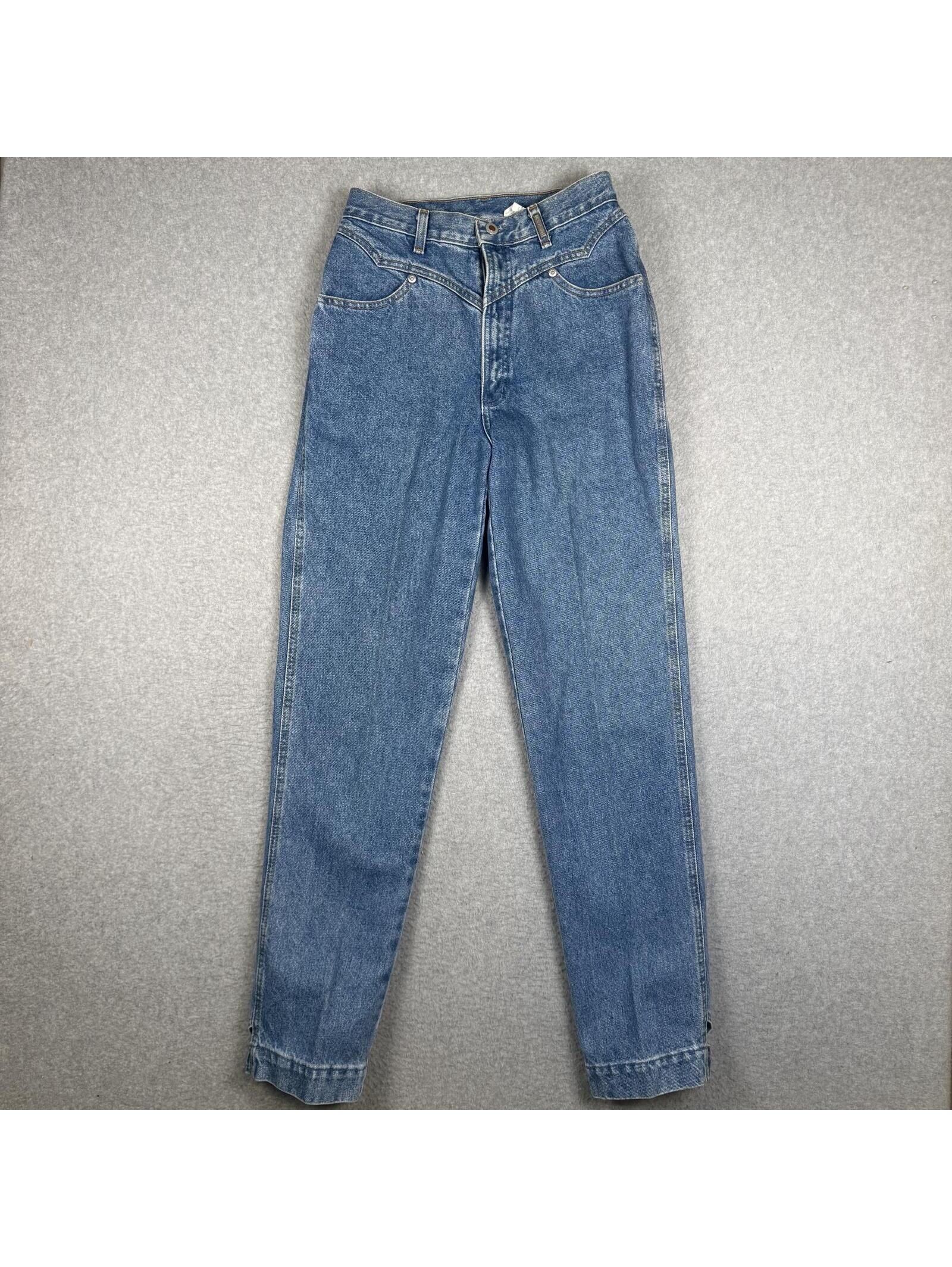 Rockies Jeans Women's Size 9/29 Blue Denim Paperbag Straight Leg Jeans
